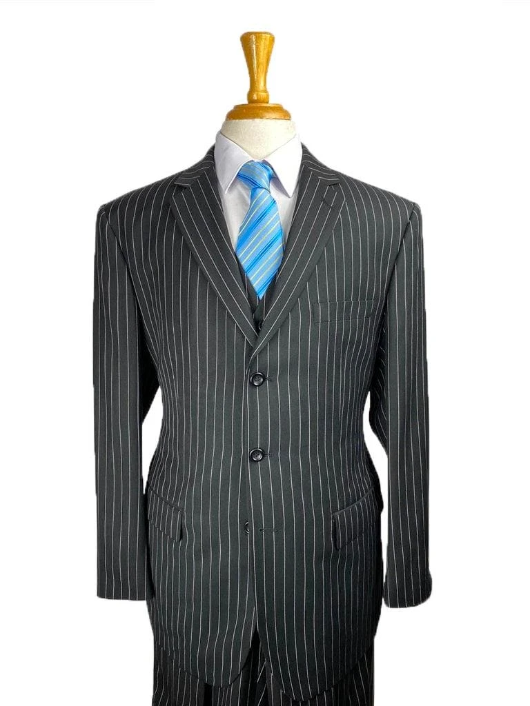 Plus Size Mens Suits - Plus Size Business Suits Black-WHT 1 Plus Size Mens Suits - Plus Size Business Suits Black-WHT