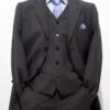 Plus Size Mens Suits - Plus Size Business Suits Charcoal.Pinstripe