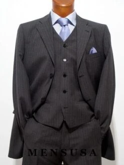 Plus Size Mens Suits - Plus Size Business Suits Charcoal.Pinstripe