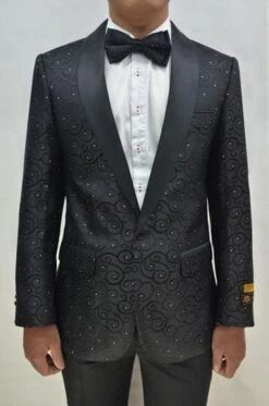 Prom Tuxedo For Men - Vegas Blk/ Blk