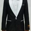 Prom Tuxedo For Men - Vegas Blk/ Wht