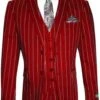 Mafia Outfit - Mobster Outfit - Italian Costume - Red Six Button Suit 3 Mafia Outfit - Mobster Outfit - Italian Costume - Red Six Button Suit -Alberto Nardoni Shop rgrtbtrg
