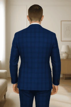 Wool Suit - Italian Made Business Suit By Statement Men's 3 Piece 100% Wool Modern Fit Suit - Solid Scoop Vest -Alberto Nardoni Shop sapphire4 d6c5ae8f c037 4f7e adc8 2a2332635526