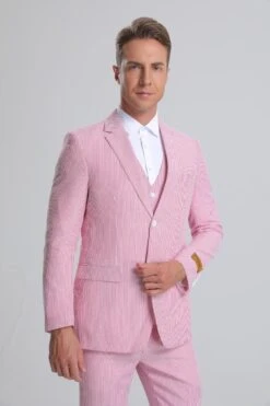 Seersucker Suit- Summer Suit- Cotton Suit