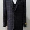 Slim Fit Prom Suits - Tailored Black/Plaid