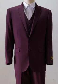 Slim Fit Prom Suits - Tailored Burgundy