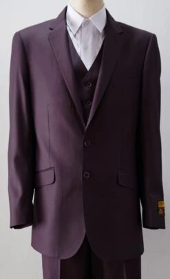 Slim Fit Prom Suits - Tailored Plum