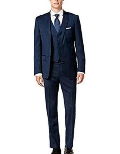 Slim Fit Prom Suits - Wool-SL Navy