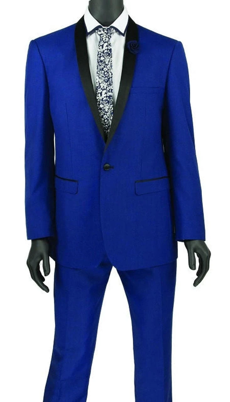 Mens Blue Wedding Suit Slim Fit Tuxedo Men Royal Blue Fitted 1 Button Tux Vinci 1 Mens Blue Wedding Suit Slim Fit Tuxedo Men Royal Blue Fitted 1 Button Tux Vinci