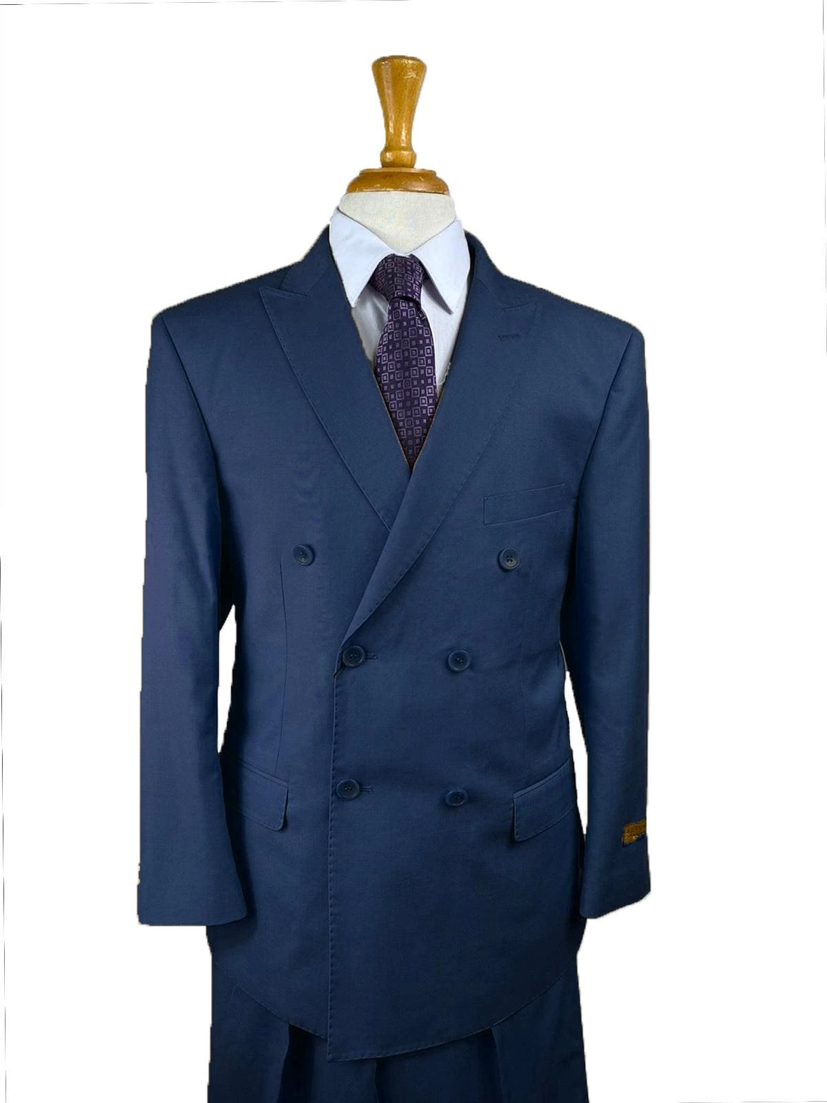 Solid Navy - Mens Wholesale Suit 1 Solid Navy - Mens Wholesale Suit