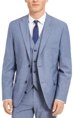 Steel Blue Groomsmen Suits
