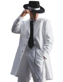 Suits For Easter - Mens Easter Suit - Mens Long Tuxedo Zoot Suit In White