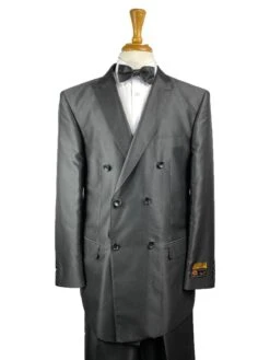 Super 150 Wool Suit - 6 Button Closure - Gray Suit
