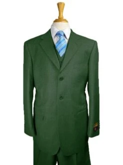 Super 150 Wool Suit - Classic Fit Suit -Green Suit
