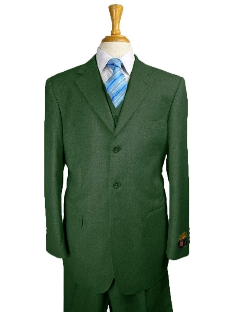 Super 150 Wool Suit - Classic Fit Suit -Green Suit 1 Super 150 Wool Suit - Classic Fit Suit -Green Suit