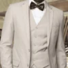 Tan 3 Piece Suit - Tan Three Piece Suit
