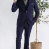 Suit And Turtleneck Combo - Turtleneck Prom Outfits - Prom TurtleneckNavy Suit -Alberto Nardoni Shop turtleneck suit free turtleneck 3