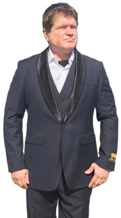 Tux-Shawl Charcoal/Blk -Tuxedo WholesaleDistributors