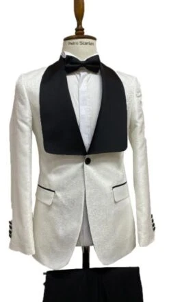 Tuxedo Jacket For Sale - Ivory And Black Tuxedo Jacket