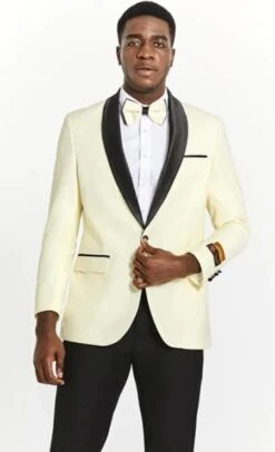 Tuxedo Jacket For Sale - Ivory Black Tuxedo Jacket