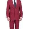 Wholesale Mens Jackets - Wholesale Blazer -BurgundySingle Breasted Blazer