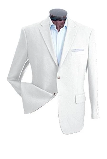 Wholesale Mens Jackets - Wholesale Blazer -White Two Button Blazer 1 Wholesale Mens Jackets - Wholesale Blazer -White Two Button Blazer