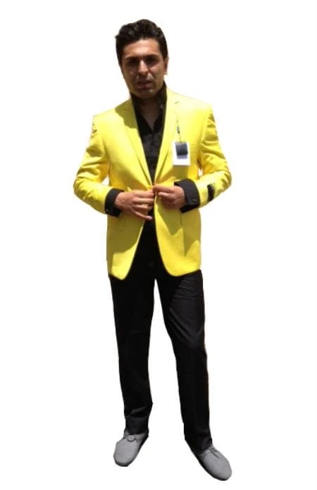 Wholesale Mens Jackets - Wholesale Blazer -Yellow Blazer 1 Wholesale Mens Jackets - Wholesale Blazer -Yellow Blazer