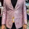 Pink Prom Tuxedo - Wedding Rose Gold Dinner Jacket - Paisley Floral