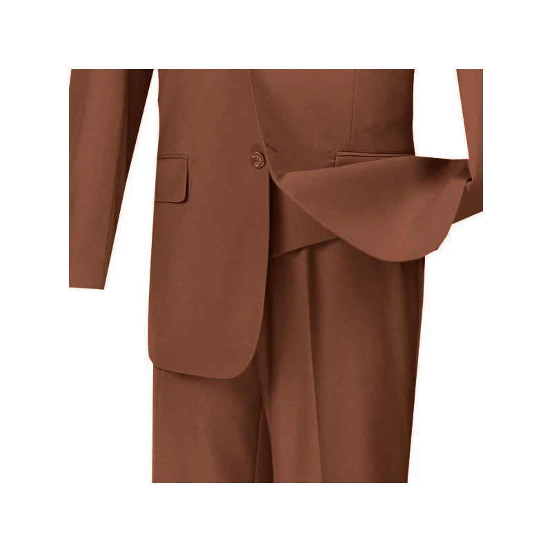 Morgan Collection - Regular Fit 3 Piece Suit 2 Button Cognac 2 Morgan Collection - Regular Fit 3 Piece Suit 2 Button Cognac - Image 2
