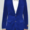 Mens Velvet Blazer - Velvet Jacket Velvet-2BV Royal Blue -Alberto Nardoni Shop velvet 2bv royal blue