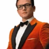 Mens Velvet Blazer - Velvet Jacket Velvet-Tux101 Orange 3 Mens Velvet Blazer - Velvet Jacket Velvet-Tux101 Orange -Alberto Nardoni Shop velvet tux101 orange