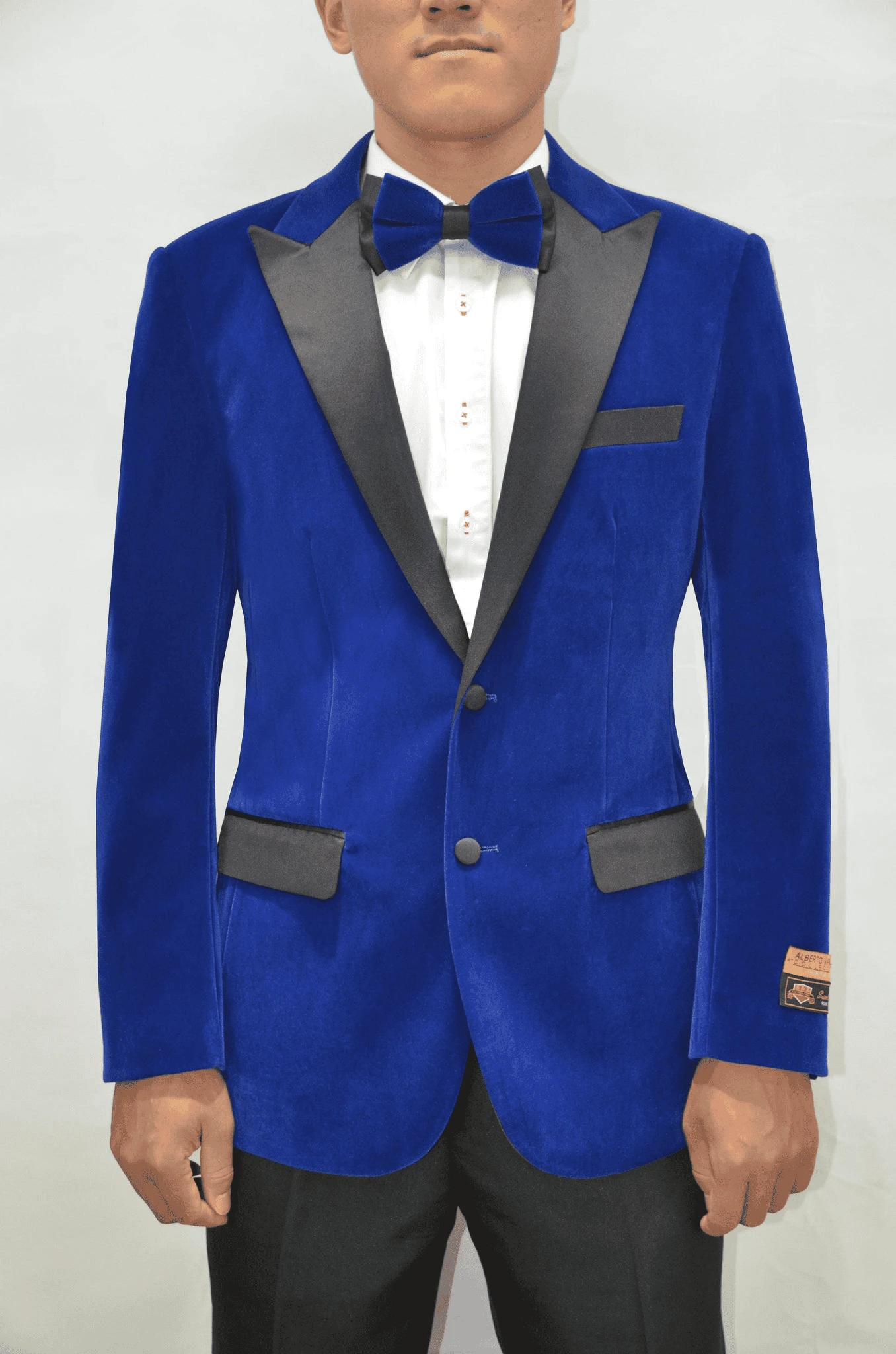 Mens Velvet Blazer - Velvet Jacket Velvet Jacket Velvet-Tux101 Royal/Black 1 Mens Velvet Blazer - Velvet Jacket Velvet Jacket Velvet-Tux101 Royal/Black