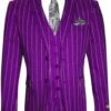 Mafia Outfit - Mobster Outfit - Italian Costume - Front Pocket Purple Suit -Alberto Nardoni Shop werteyre