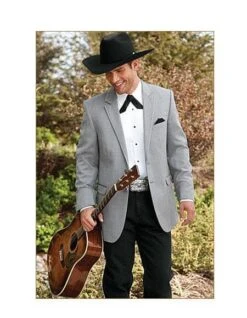 Western Suits For Wedding - Western Tuxedo - Cowboy Tuxedo Grey