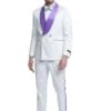 White Prom Suit White And White Tuxedo Suit - Prom Suit - Prom Wedding Suit