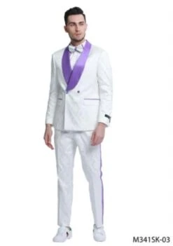 White Prom Suit White And White Tuxedo Suit - Prom Suit - Prom Wedding Suit