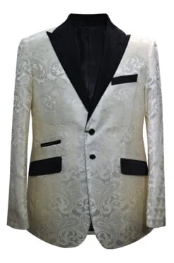 White And Black Tuxedo Jacket