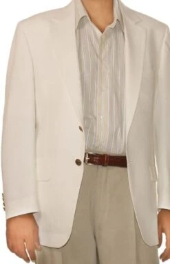 Wholesale Mens Jackets - Wholesale Blazer -White2-button Front Blazer