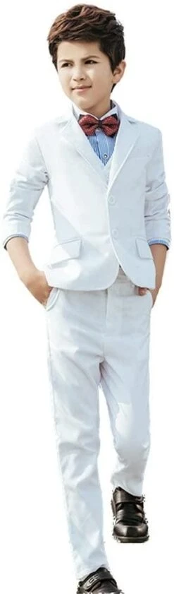Wholesale Fully Lined White Boys Suits