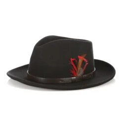 Wholesale Mens Dress Hats In Black Color