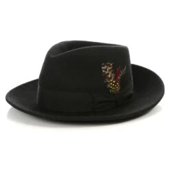 Wholesales Mens Dress Hats In Color Black