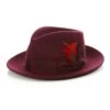 Wholesale Mens Dress Hat In Color Burgundy -Alberto Nardoni Shop wholesale mens dress hats burgundy fedora hat minimum 20pc hat to get this price call to place order