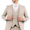 "Men's Slim Fit One Button Vested Business & Wedding Suit - Tan" -Alberto Nardoni Shop xW3mlo3