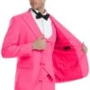 "Fuchsia Pink Men's Wedding & Prom 2025 Suit - Two Button Vested Peak Lapel" -Alberto Nardoni Shop xbWdBap