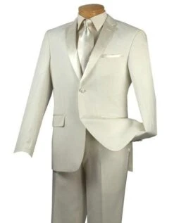 Cream Colored Suit - Cream Groomsmen Suit